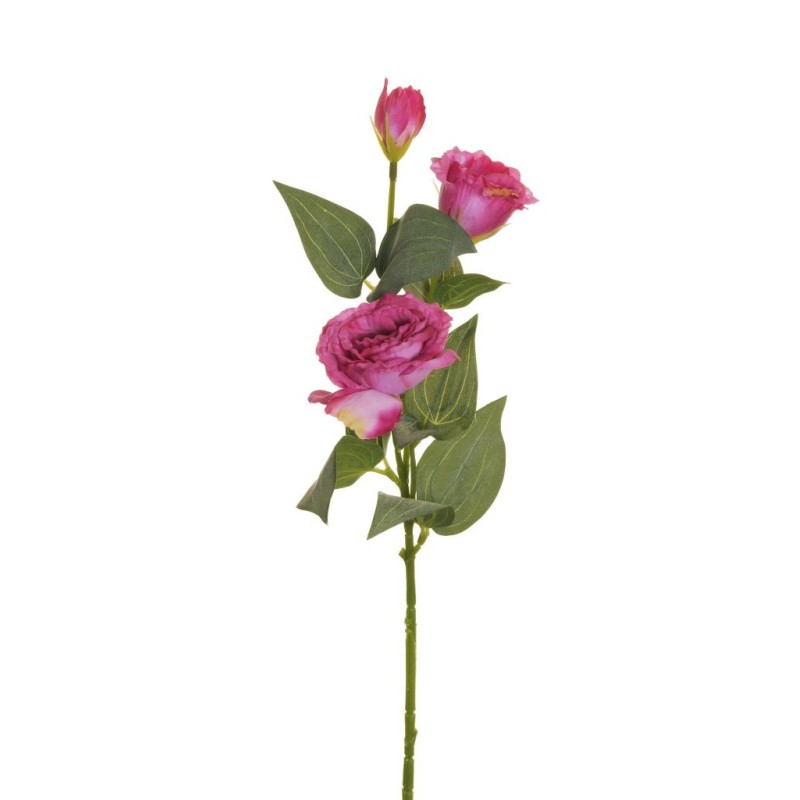 Lot de 36 - Tige artificielle de lisianthus floquée X2, 71 cm - mauve 