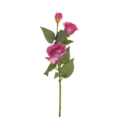 Lot de 36 - Tige artificielle de lisianthus floquée X2, 71 cm - mauve 