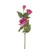 Lot de 36 - Tige artificielle de lisianthus floquée X2, 71 cm - mauve 