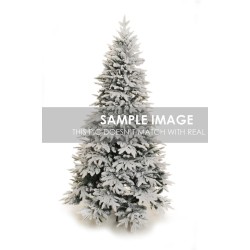 Sapin de Noël artificiel Bernina enneigé, 300 cm - blanc 
