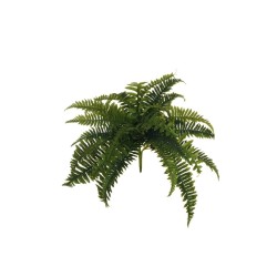 Lot de 12 - Buisson artificiel de fougère de Boston, 48 cm - vert 