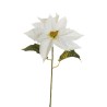 Lot de 12 - Poinsettia artificiel velours, 80 cm - blanc 