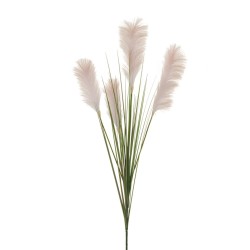 Lot de 24 Branche de pampas x4 avec herbe, 135 cm chaque pièce dans un sac en polyéthylène artificiel rose 