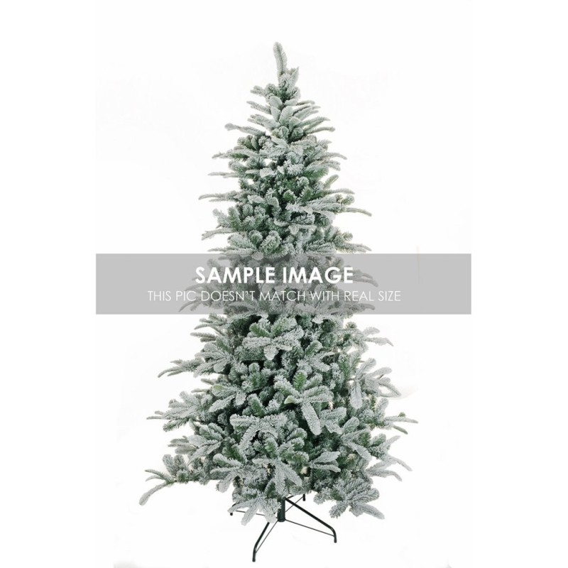 Sapin de Noël artificiel San Vigilio enneigé ignifugé, 150 cm - vert floqué 