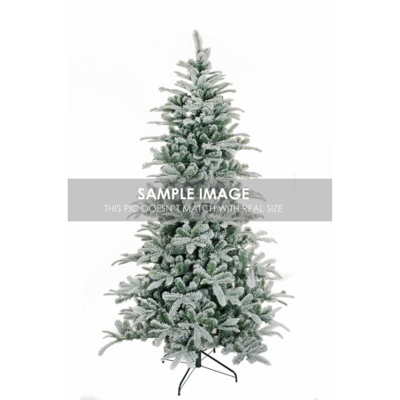 Sapin de Noël artificiel San Vigilio enneigé ignifugé, 150 cm - vert floqué 