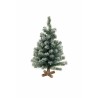 Lot de 6 - Sapin de Noël artificiel Livigno enneigé ignifugé, 60 cm - vert 