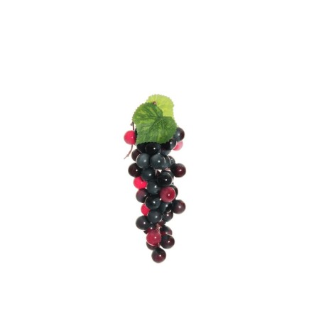 Lot de 12 - Grappe artificielle de raisins ronds X50, 18 cm - bordeaux 