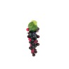 Lot de 12 - Grappe artificielle de raisins ronds X50, 18 cm - bordeaux 