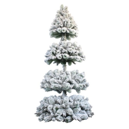 Sapin de Noël artificiel suspendu Vettore enneigé, 260 cm - blanc 