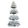 Sapin de Noël artificiel suspendu Vettore enneigé, 260 cm - blanc 