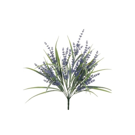 Lot de 24 - Buisson artificiel de lavande floquée X9, 47 cm - lavande 