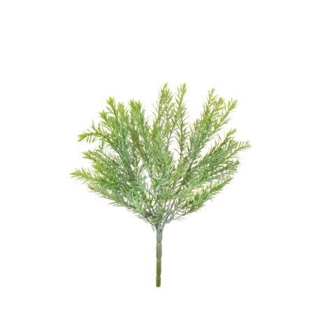 Lot de 24 - Buisson artificiel de romarin nacré X7, 36 cm - vert gris 
