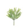 Lot de 24 - Buisson artificiel de romarin nacré X7, 36 cm - vert gris 