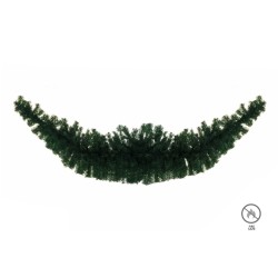 Lot de 8 - Guirlande artificielle de pin ignifugée, 270 cm - vert 