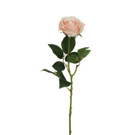 Lot de 24 - Rose Equateur artificielle, 65 cm - pêche 