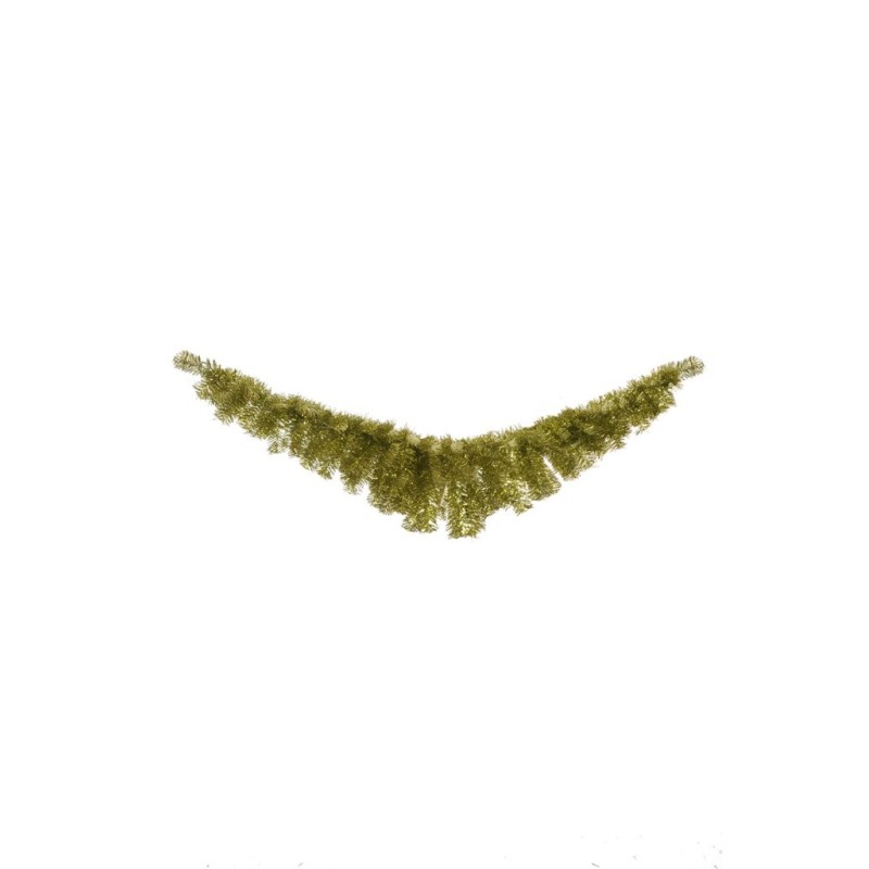Lot de 6 - Guirlande artificielle de pin doré, 120 cm - or 