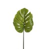 Lot de 20 - Grande feuille artificielle de monstera toucher réel, 110 cm - vert 
