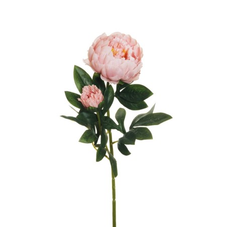 Lot de 12 - Tige artificielle de pivoine X2, 66 cm - rose ancien 
