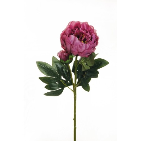 Lot de 12 - Tige artificielle de pivoine X2, 66 cm - violet 