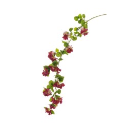 Lot de 12 Branche longue de pommier en fleurs avec feuilles réalistes, 150 cm artificielle rouge 