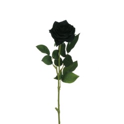 Lot de 24 - Rose Equateur artificielle, 65 cm - noir 