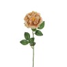 Lot de 24 - Rose de jardin artificielle, 58 cm - marron clair 
