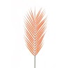 Lot de 36 - Feuille artificielle de palmier areca floquée, 68 cm - orange 