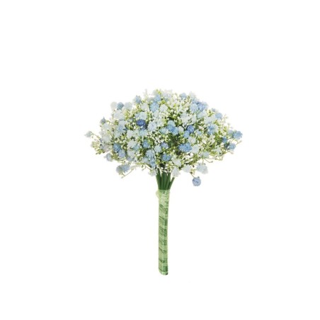 Lot de 12 - Bouquet artificiel de gypsophile X12, 31 cm - bleu 