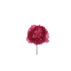 Lot de 36 - Tête artificielle de pivoine, D. 14 cm - fuchsia 