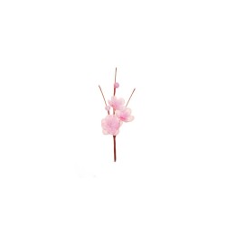 Lot de 144 - Pic artificiel de fleurs de pêcher, 17 cm - rose 
