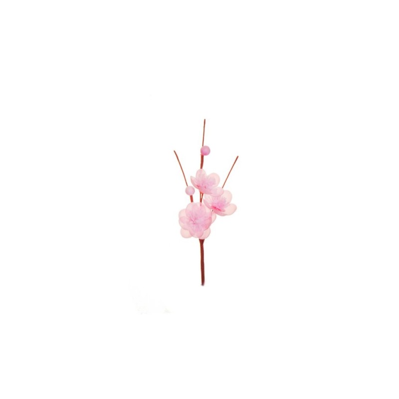Lot de 144 - Pic artificiel de fleurs de pêcher, 17 cm - rose 