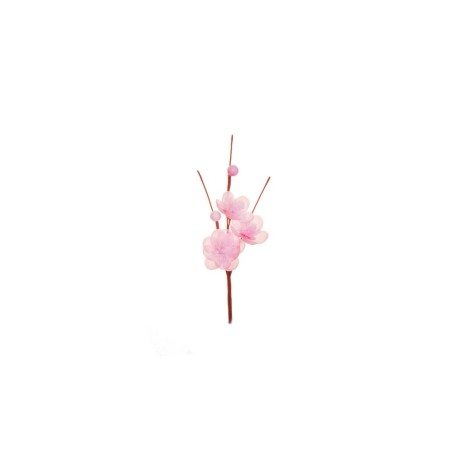 Lot de 144 - Pic artificiel de fleurs de pêcher, 17 cm - rose 