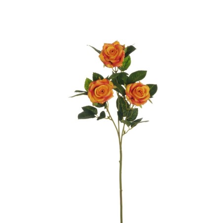 Lot de 24 - Tige artificielle de rose Lady X3, 69 cm - orange 
