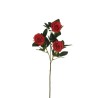 Lot de 24 - Tige artificielle de rose Lady X3, 69 cm - rouge 