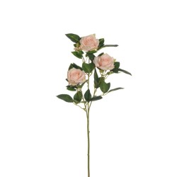 Lot de 24 - Tige artificielle de rose Lady X3, 69 cm - saumon vert clair 
