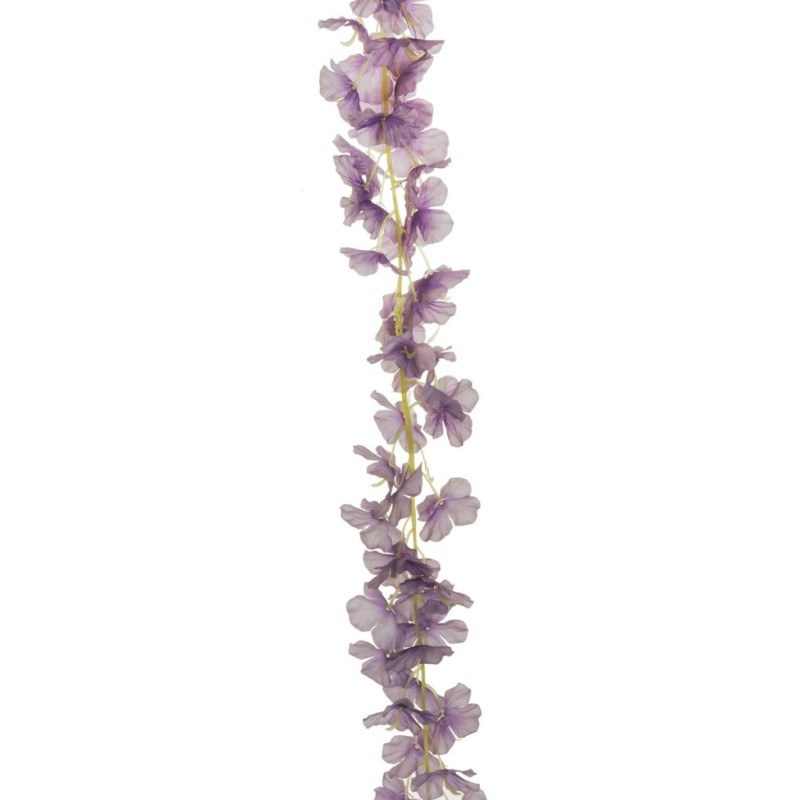 Lot de 24 - Guirlande artificielle de glycine, 200 cm - lavande 