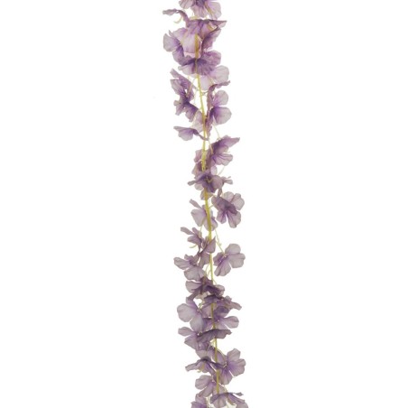 Lot de 24 - Guirlande artificielle de glycine, 200 cm - lavande 
