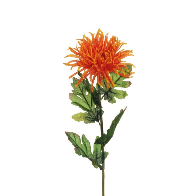 Lot de 36 - Chrysanthème araignée artificiel, 80 cm - orange 