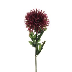 Lot de 36 - Chrysanthème araignée artificiel, 80 cm - violet fuchsia 