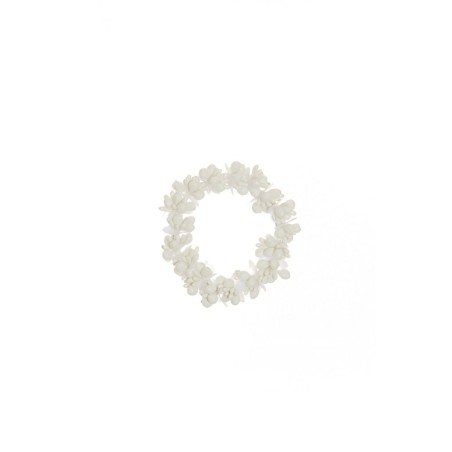 Lot de 48 - Couronne de bougie artificielle de baies, D. 11 cm - blanc 