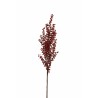 Lot de 12 - Branche artificielle de baies d'ilex, 120 cm - rouge 