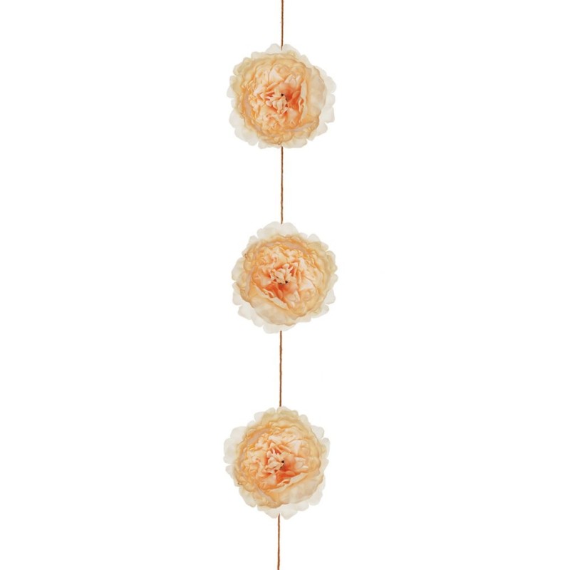Lot de 48 - Guirlande artificielle de pivoines X9, 205 cm - ivoire 