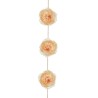 Lot de 48 - Guirlande artificielle de pivoines X9, 205 cm - ivoire 