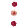 Lot de 48 - Guirlande artificielle de pivoines X9, 205 cm - fuchsia rose ancien 