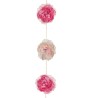 Lot de 48 - Guirlande artificielle de pivoines X9, 205 cm - rose crème lilas 