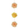 Lot de 48 - Guirlande artificielle de pivoines X9, 205 cm - saumon jaune clair 