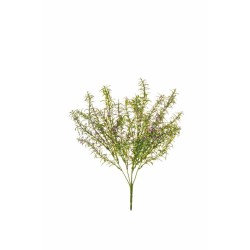 Lot de 24 - Buisson artificiel de romarin X5 avec fleurs, 38 cm - violet 