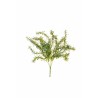 Lot de 24 - Buisson artificiel de romarin X5 avec fleurs, 38 cm - bleu 