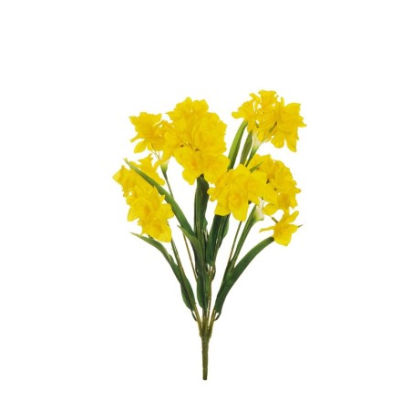 Lot de 12 - Buisson artificiel de jonquilles X9, 56 cm - jaune 