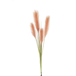Lot de 24 - Branche artificielle de pampa X4, 135 cm - saumon 
